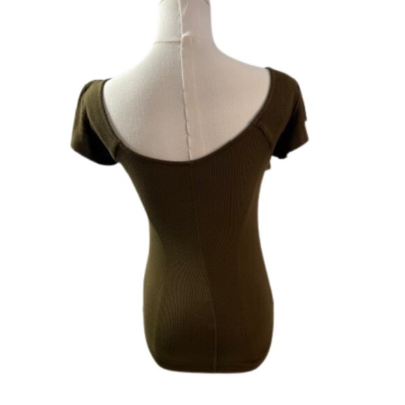 Free People Women’s Green Top Small Petite Boho-Chic - Picture 2 of 5